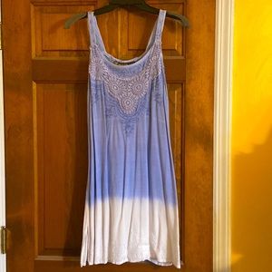 Raya Sun purple and white sundress